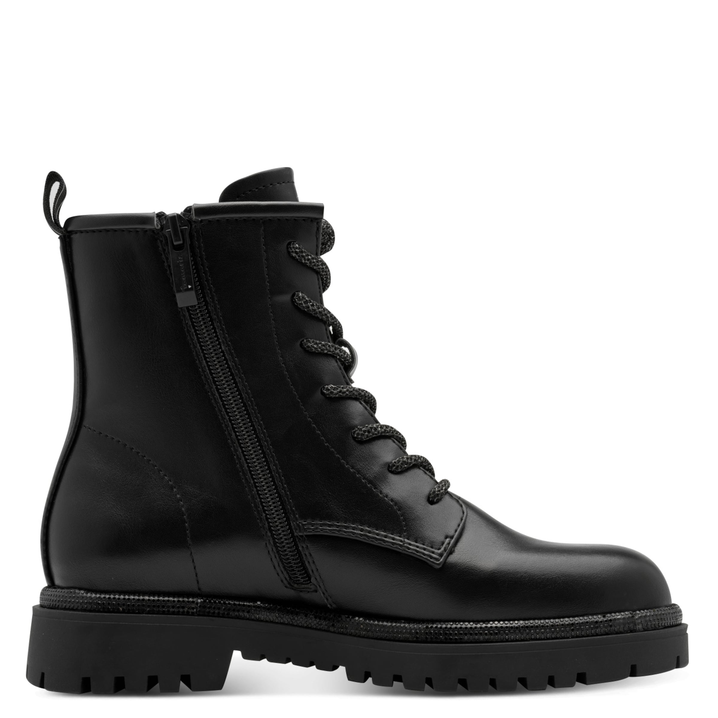 Tamaris Lace-up bootie in Black
