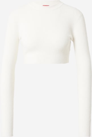 Pullover 'Sriby' di HUGO in bianco: frontale