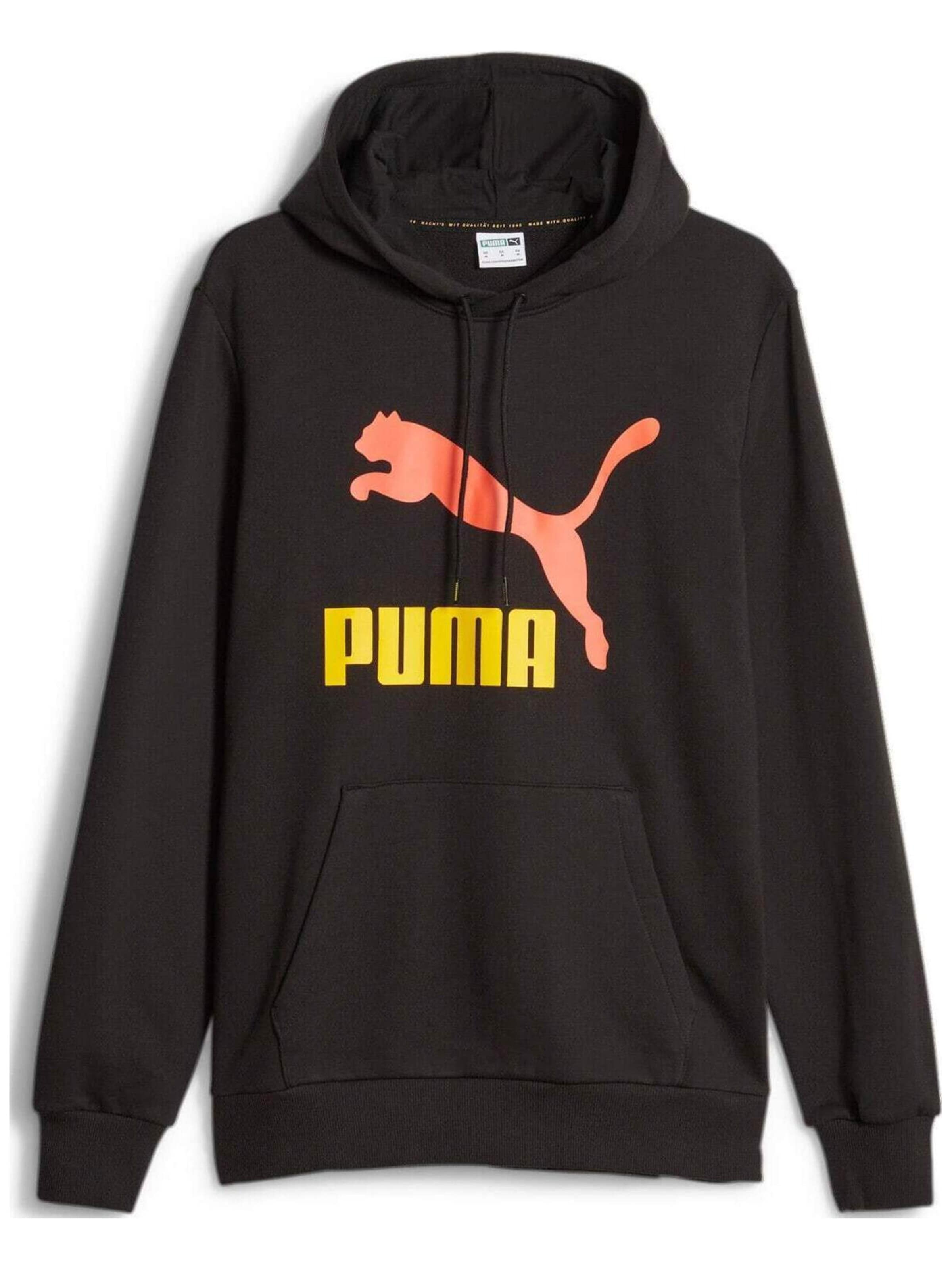 Giacca di felpa 'Puma Classics Logo Hoodie S Tr' di PUMA in nero