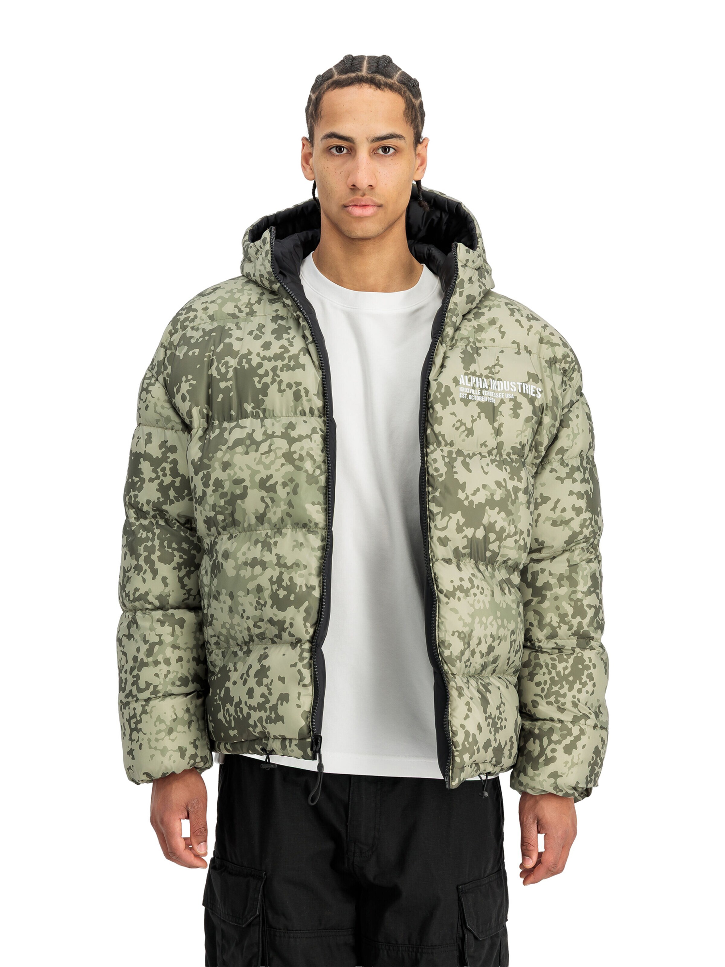 ALPHA INDUSTRIES Winter Jacket 'MA-1' in Black