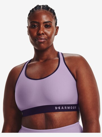 UNDER ARMOUR - Soutien Bustier Soutien de desporto em roxo: frente