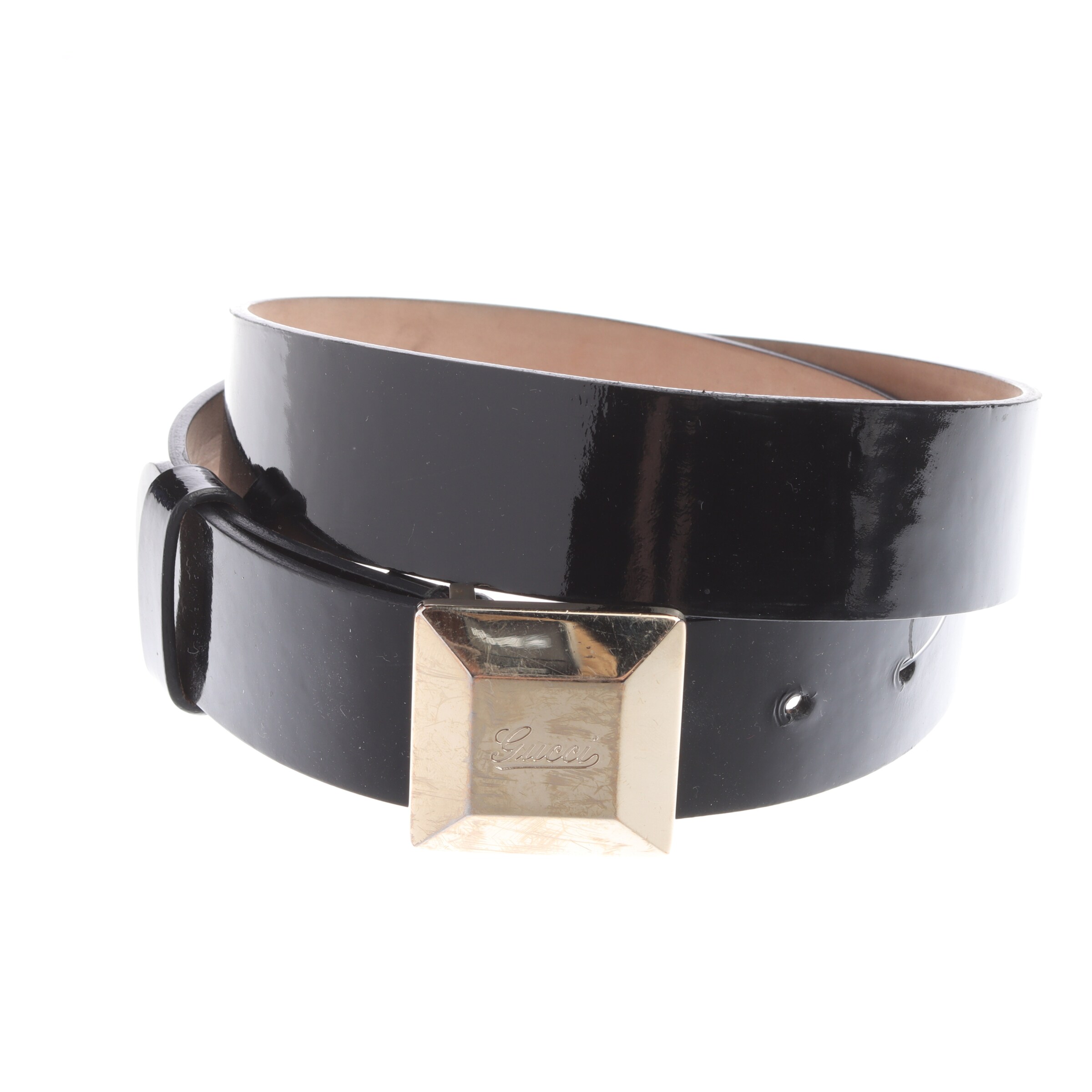 Gucci Gürtel M in Schwarz: Vorderseite