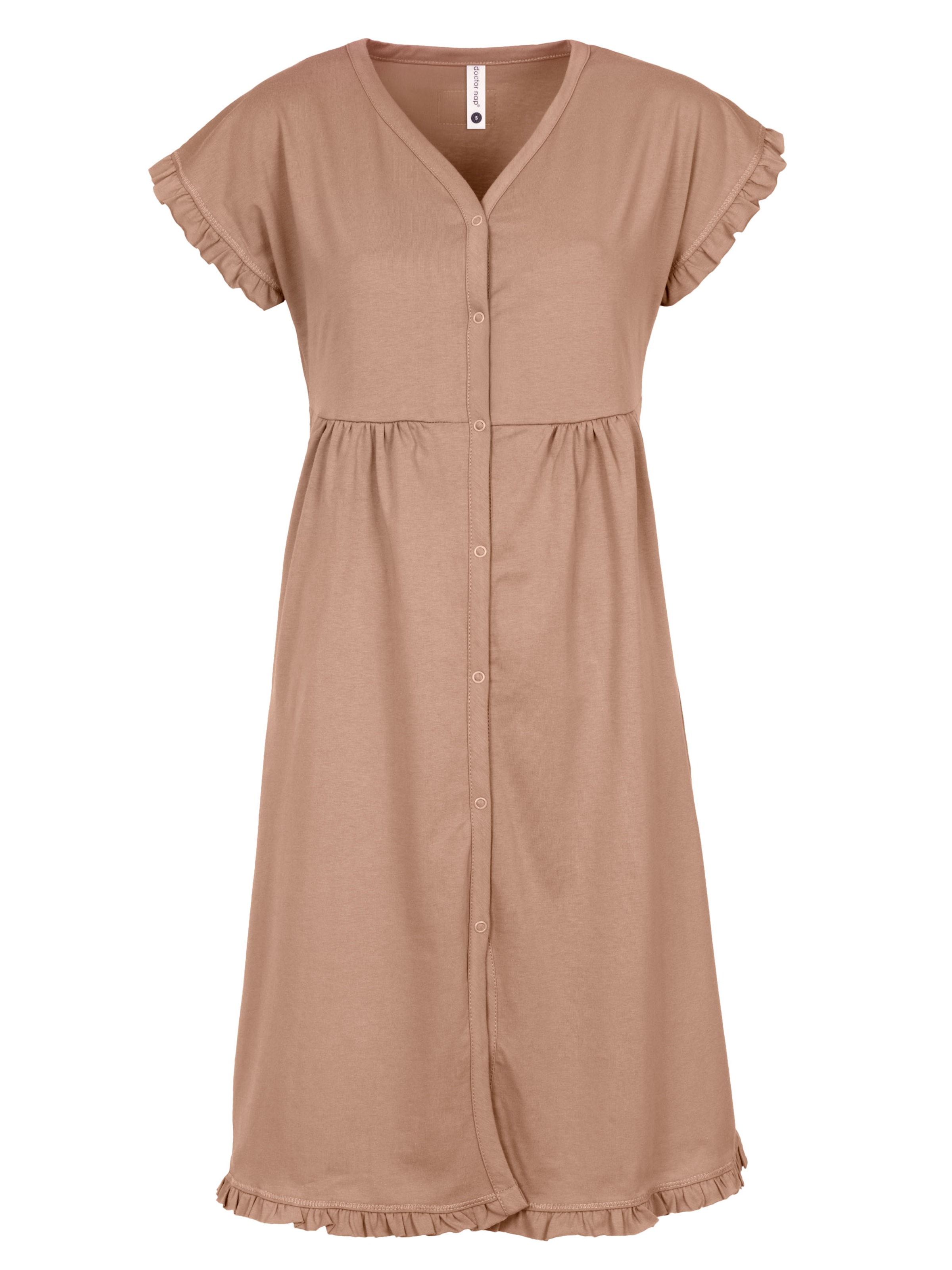 Doctor nap Nachthemd 'Doctor Nap Damen Nachthemd' in Beige: Vorderseite