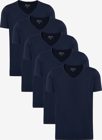 yazubi Shirt 'Mythic V' in Blue: front