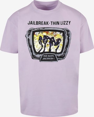 Merchcode T-Shirt 'Thin Lizzy - Jailbreak' in Lila: predná strana