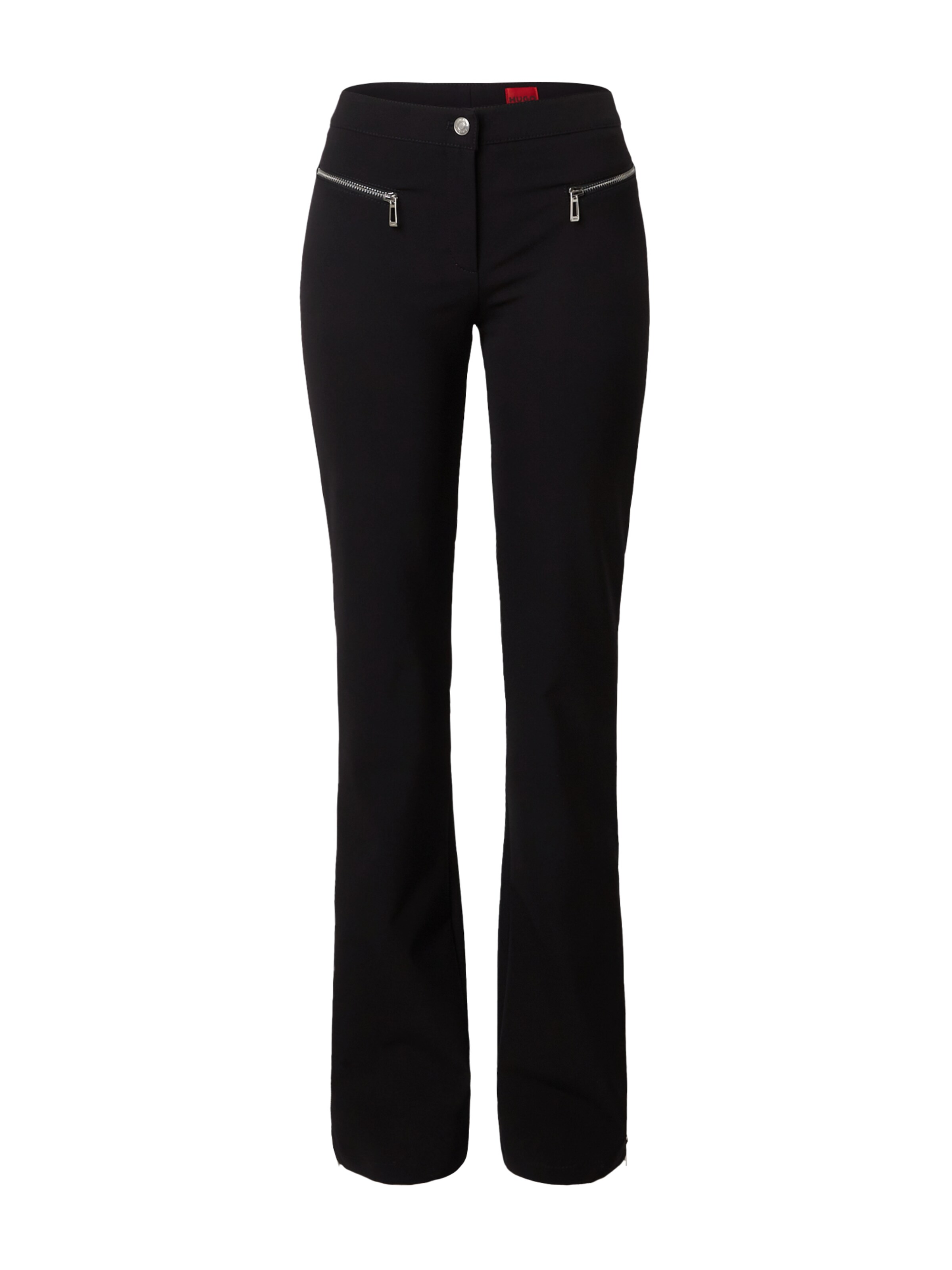 HUGO Flared Hose 'Haurali' in Schwarz: Vorderseite