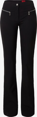 HUGO Flared Pants 'Haurali' in Black: front