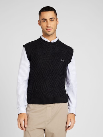 Denim Project Sweater Vest in Black: front