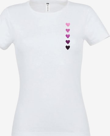 RMK Shirt 'Herz' in White: front