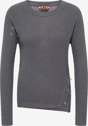 Pull-over myMo ROCKS en gris : devant