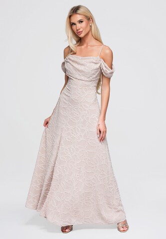 Robe de soirée Ombre en beige