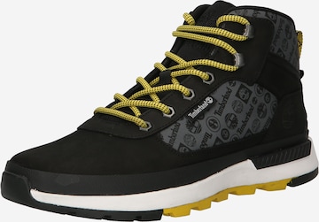 melns TIMBERLAND Sporta apavi ar šņorēm 'Field': no priekšpuses