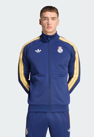 ADIDAS PERFORMANCE Trainingsjack 'Real Madrid' in Blauw: voorkant