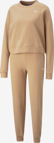 PUMA Sweatsuit in Beige: front