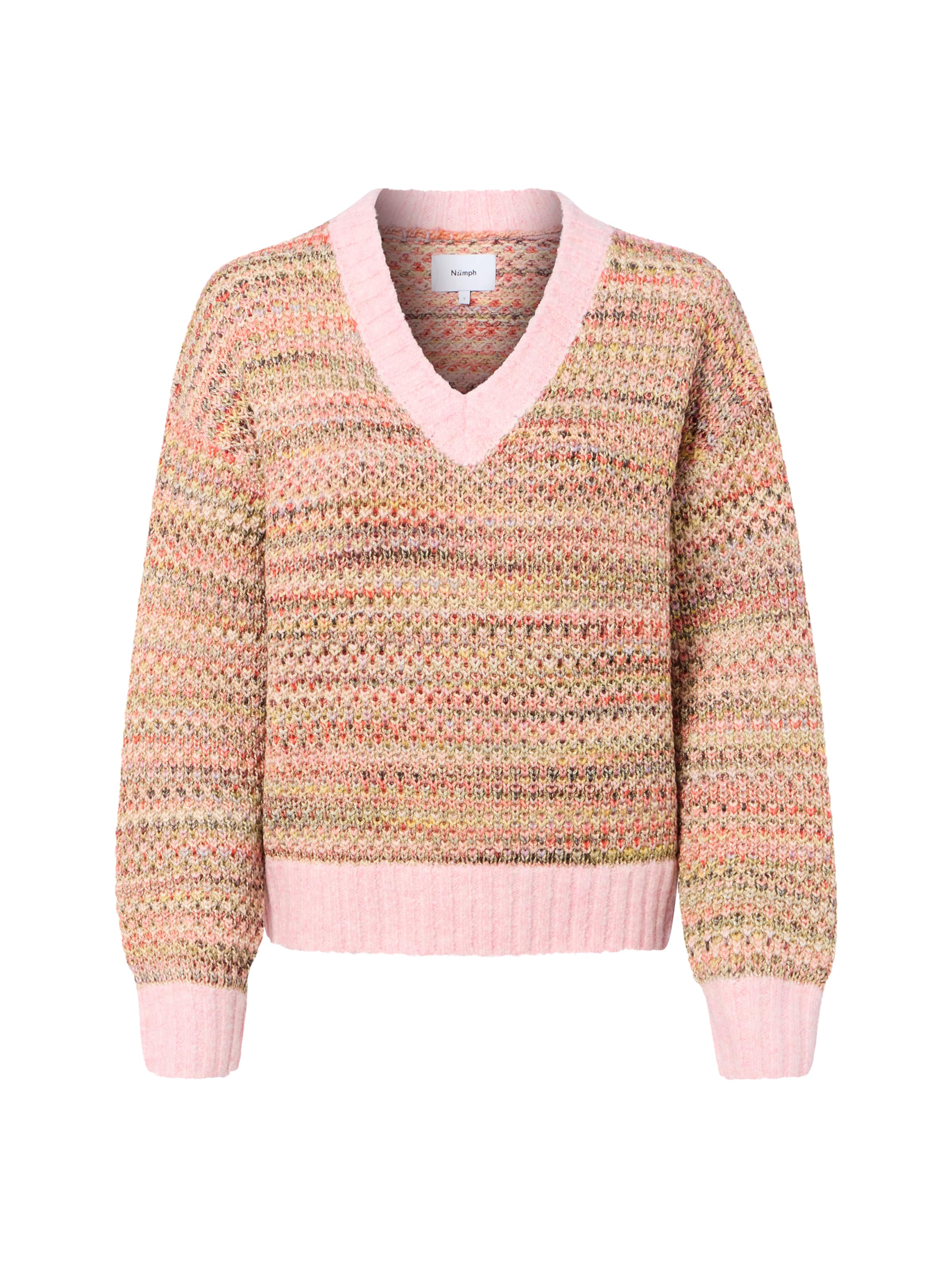 Pull-over ' Samia ' NÜMPH en rose : devant