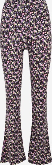 Pantaloni 'NALA' Pieces Petite pe galben deschis / mov închis / roz eozină / negru, Vizualizare produs