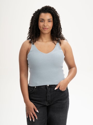 Tops en tricot 'Rhada' MELA en bleu : devant