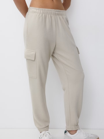 Tapered Pantaloni cargo di Pull&Bear in beige: frontale