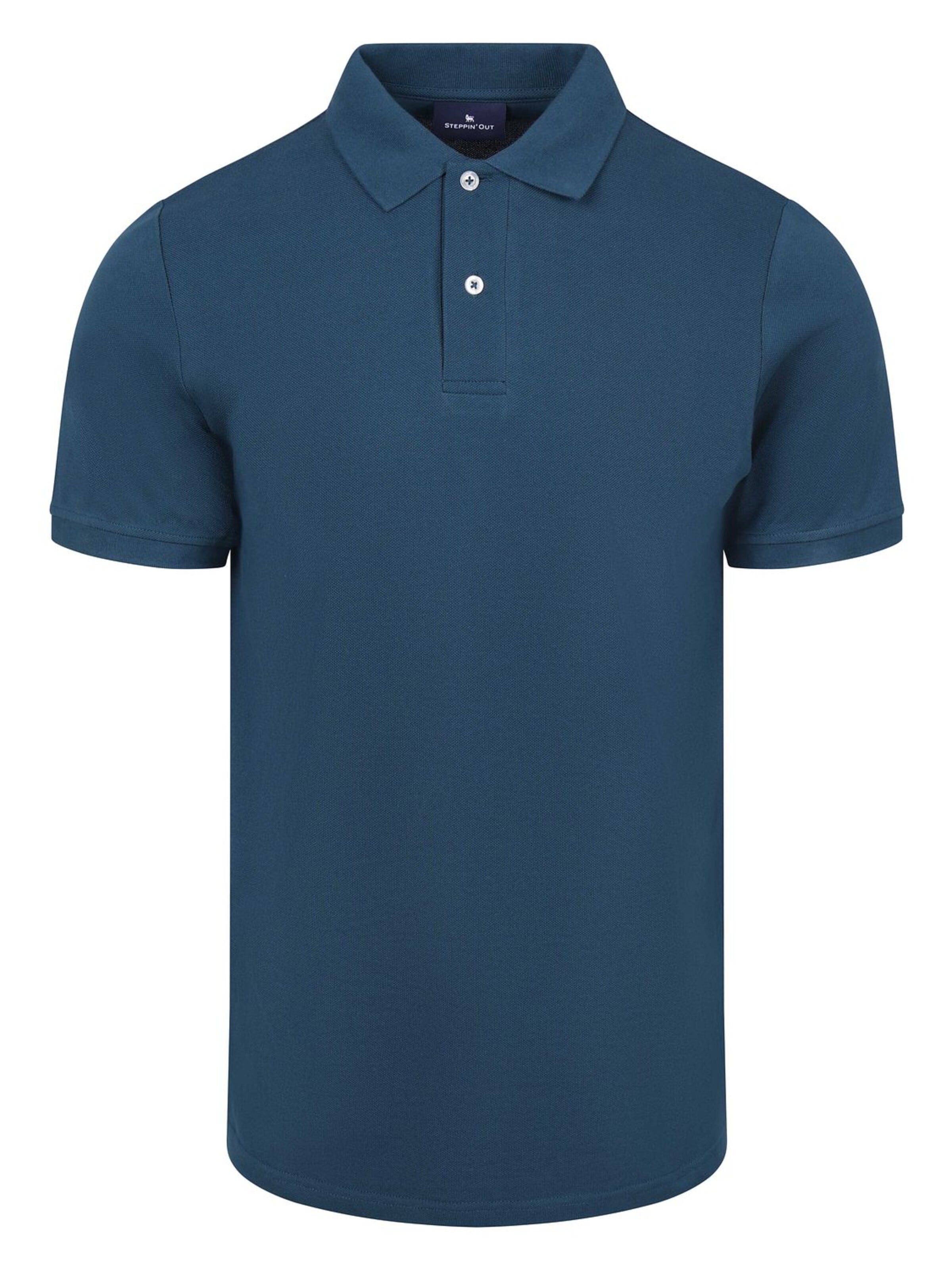 Steppin' out Shirt in Blauw: voorkant
