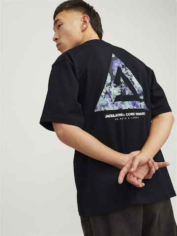 JACK & JONES Shirt 'Triangle Summer' in Zwart: voorkant