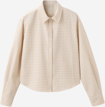 Bluză 'IRUYA' de la MANGO pe maro: față