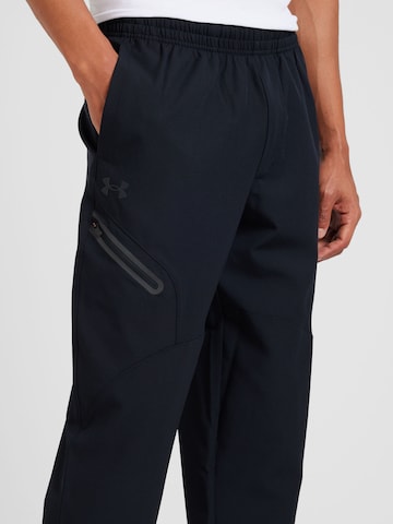 UNDER ARMOUR Tapered Sports trousers 'Unstoppable' in Black