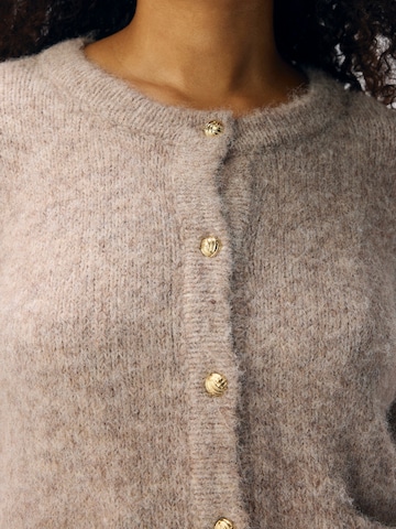 OBJECT Gebreid vest 'OBJSAGGIA' in Beige