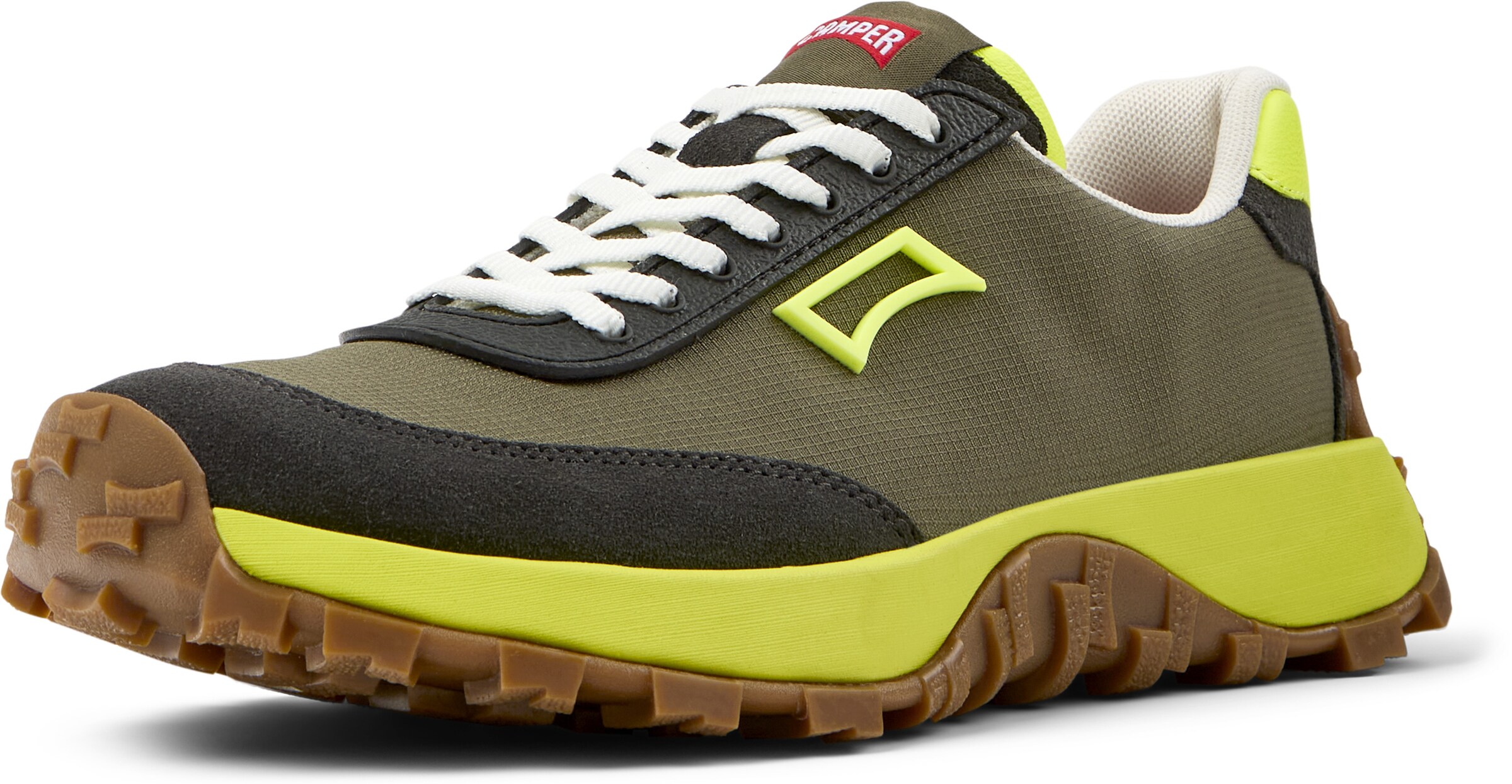 CAMPER Sneakers laag 'Drift Trail' in Groen: voorkant