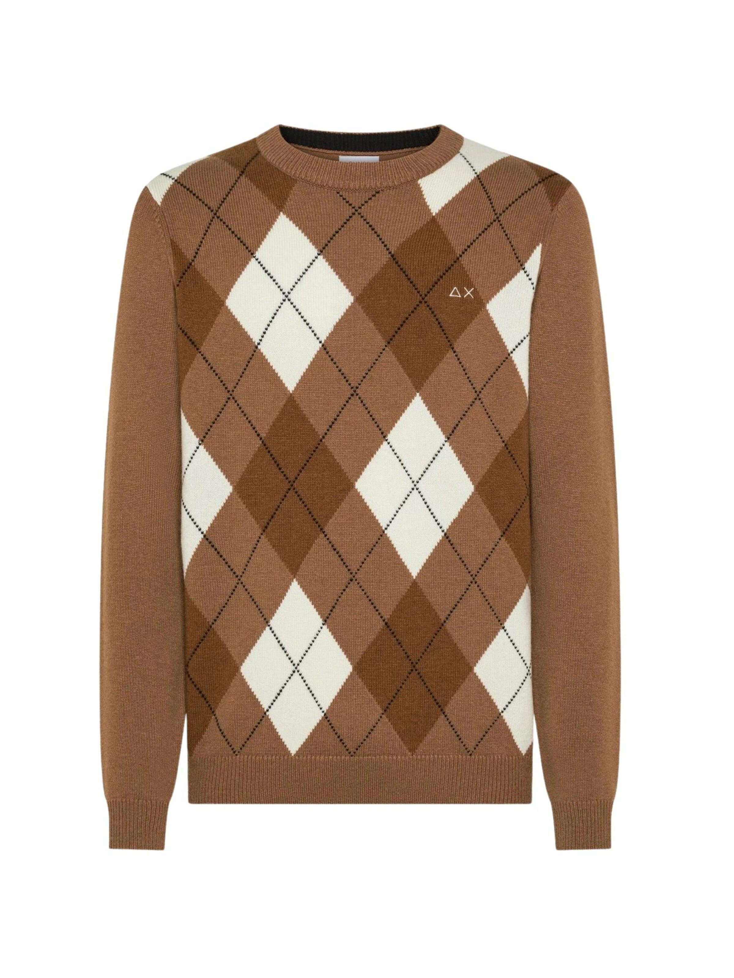 SUN68 Pullover 'K45160'‌‌‌ in Braun: Vorderseite