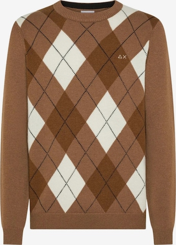 Pull-over 'K45160' SUN68 en marron : devant