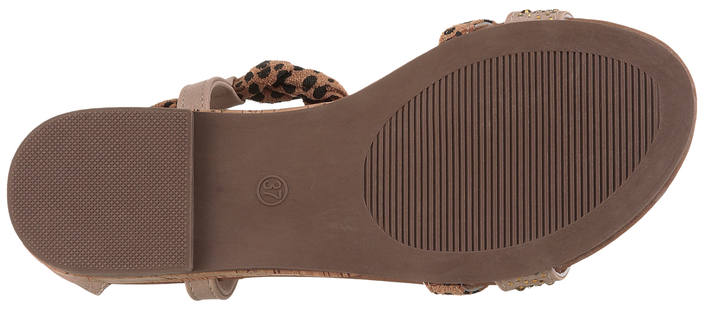 Aniston Strap Sandals in Beige