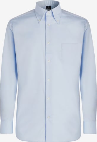 Chemise Boggi Milano en bleu : devant