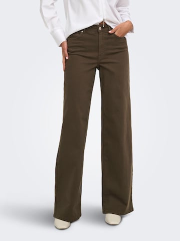 ONLY Wide Leg Jeans in Braun: Vorderseite