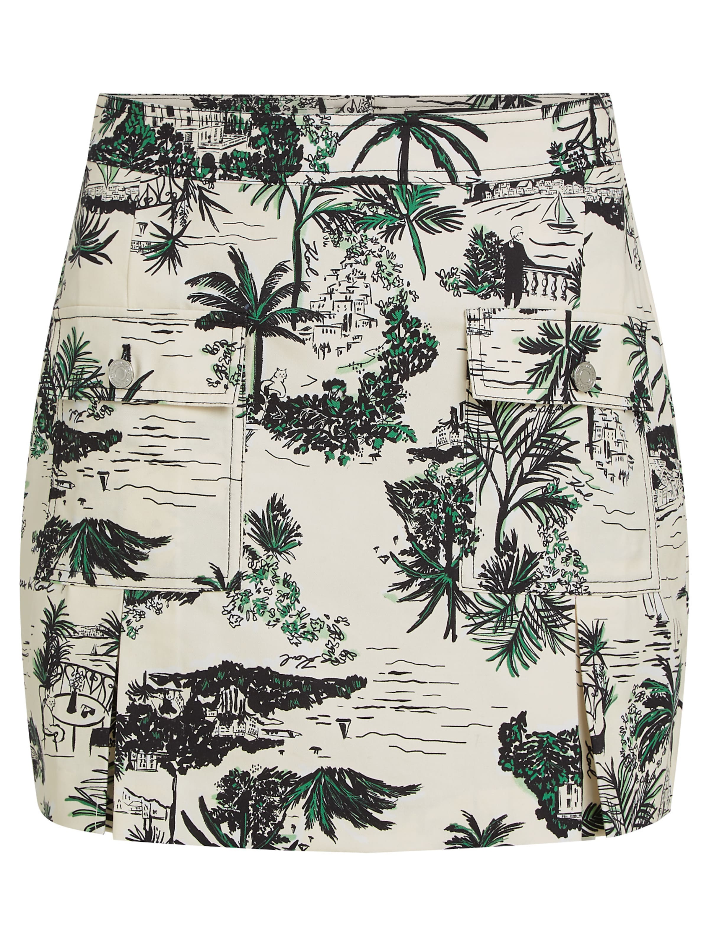 Gonna di Karl Lagerfeld in beige: frontale