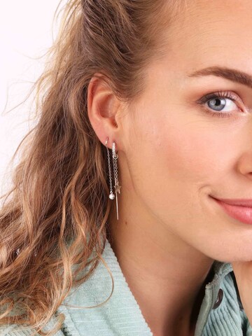 Boucles d'oreilles Lucardi en argent