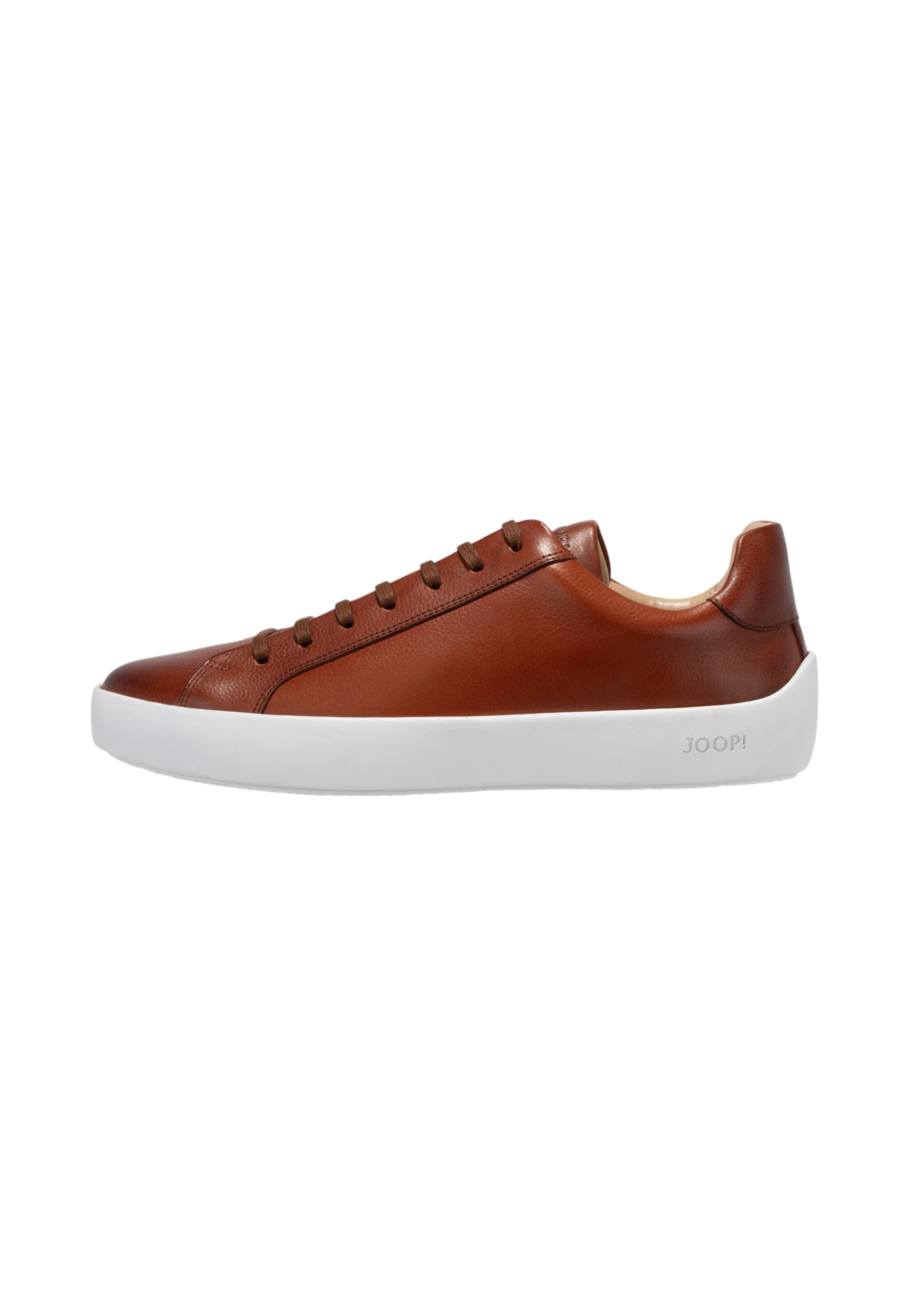 JOOP! Baskets basses 'Dollaro Nate' en cognac / blanc, Vue avec produit