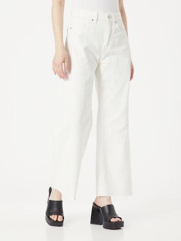 GAP Wide leg Jeans in White: front