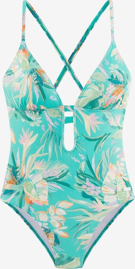 Maudymosi kostiumėlis iš VENICE BEACH, spalva – gelsvai pilka spalva / turkio spalva / nefrito spalva, Prekių apžvalga