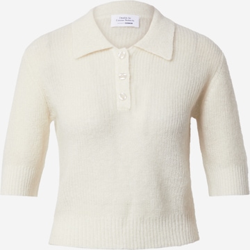 Daahls by Emma Roberts exclusively for ABOUT YOU - Pullover 'Jana' em branco: frente