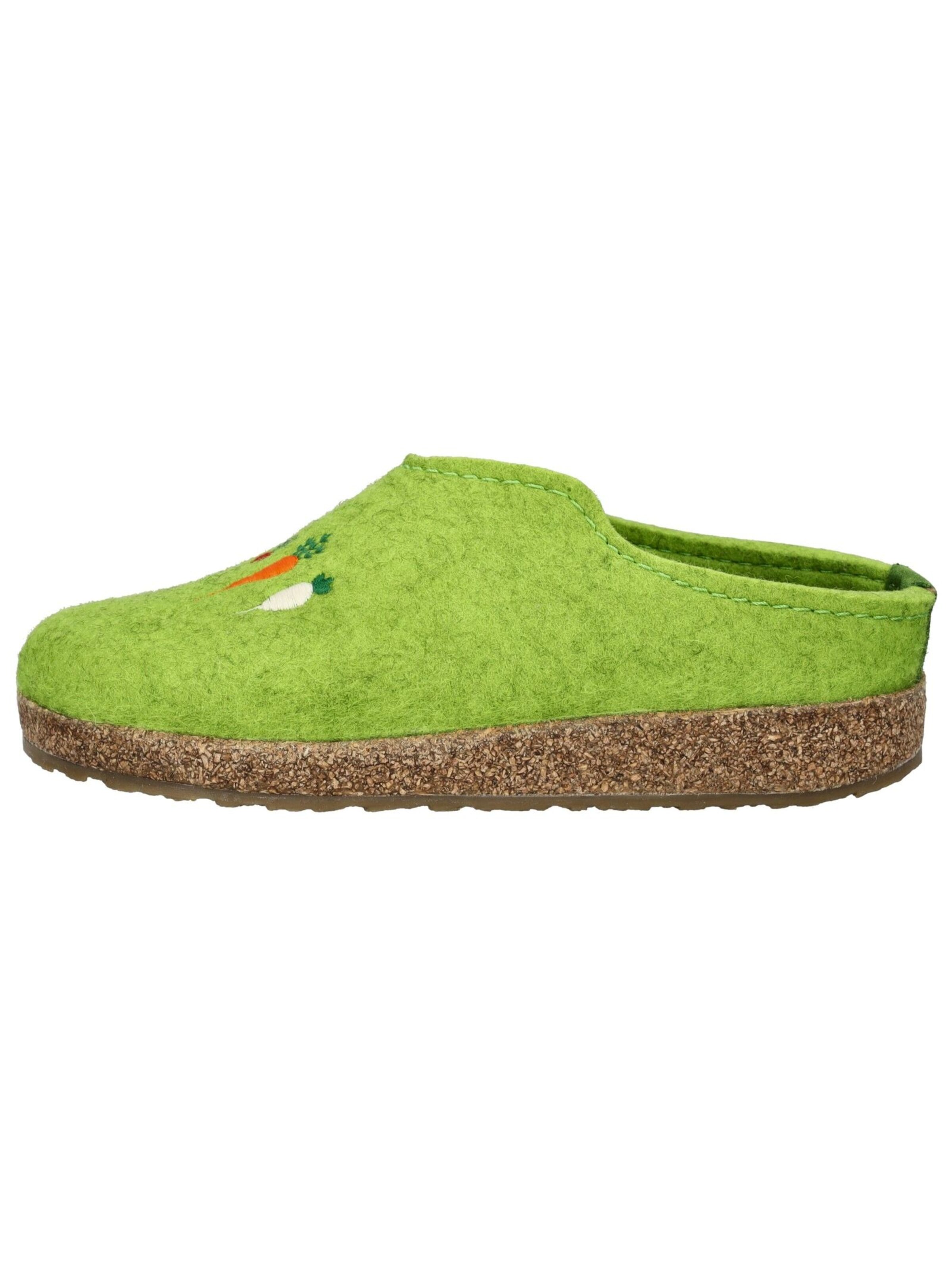 HAFLINGER Slippers in Green
