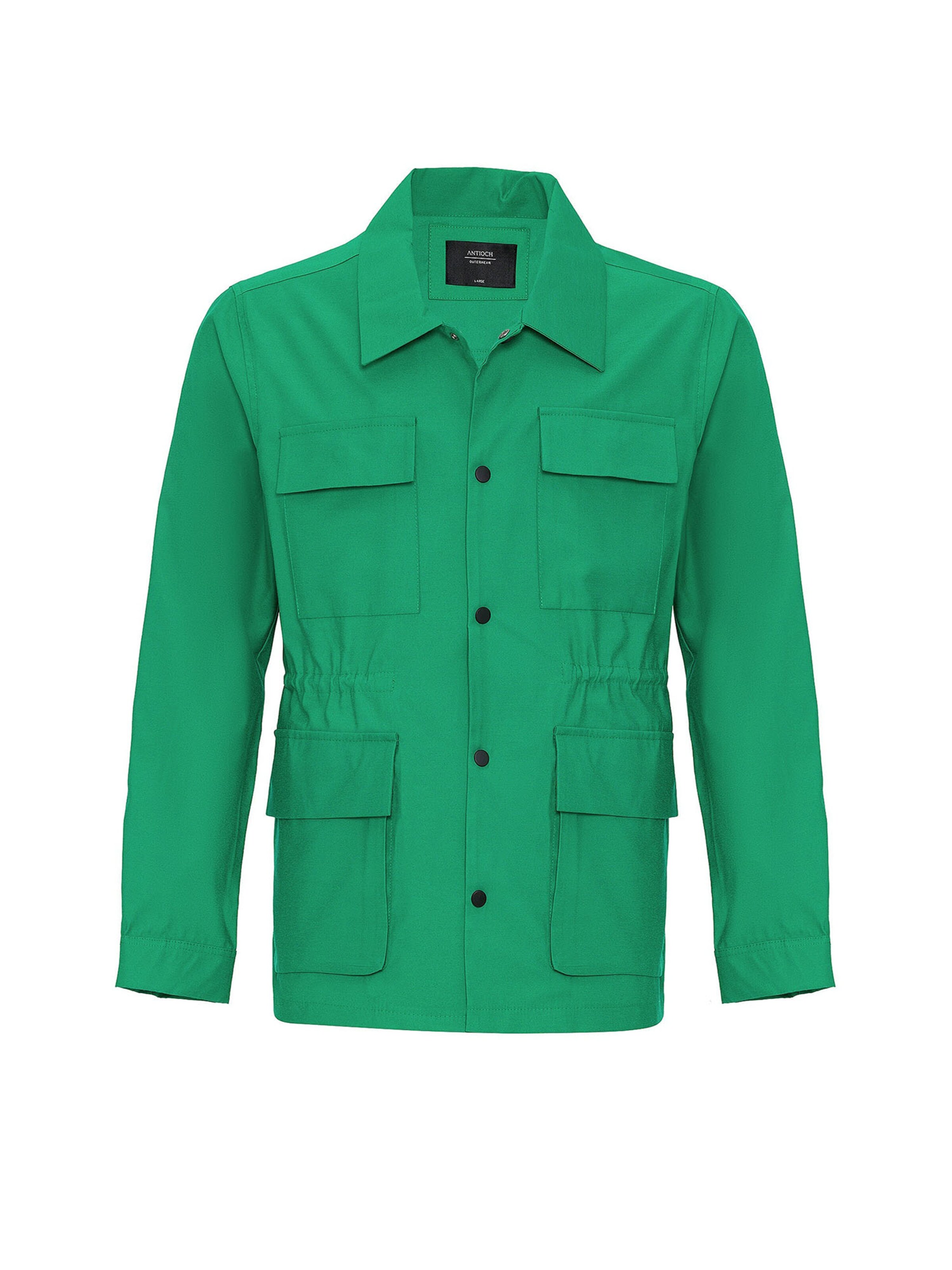 Antioch Ανοιξιάτικο και φθινοπωρινό παλτό σε πράσινο: μπροστά