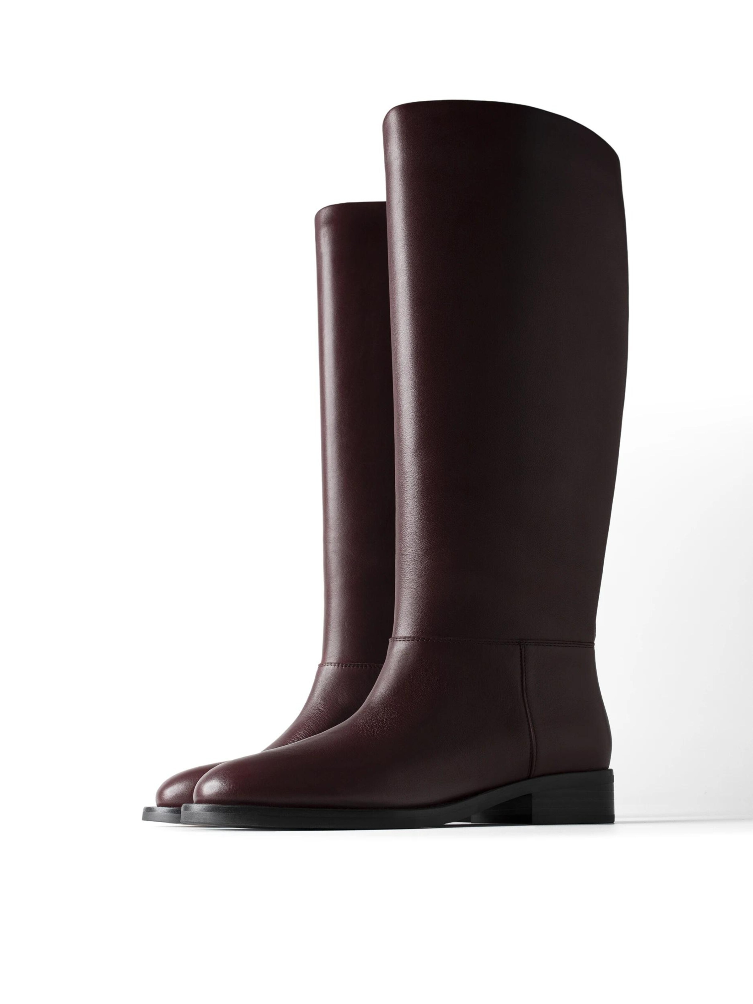 L37 HANDMADE SHOES Škornji 'SIMPLE BOOTS' | rdeča barva