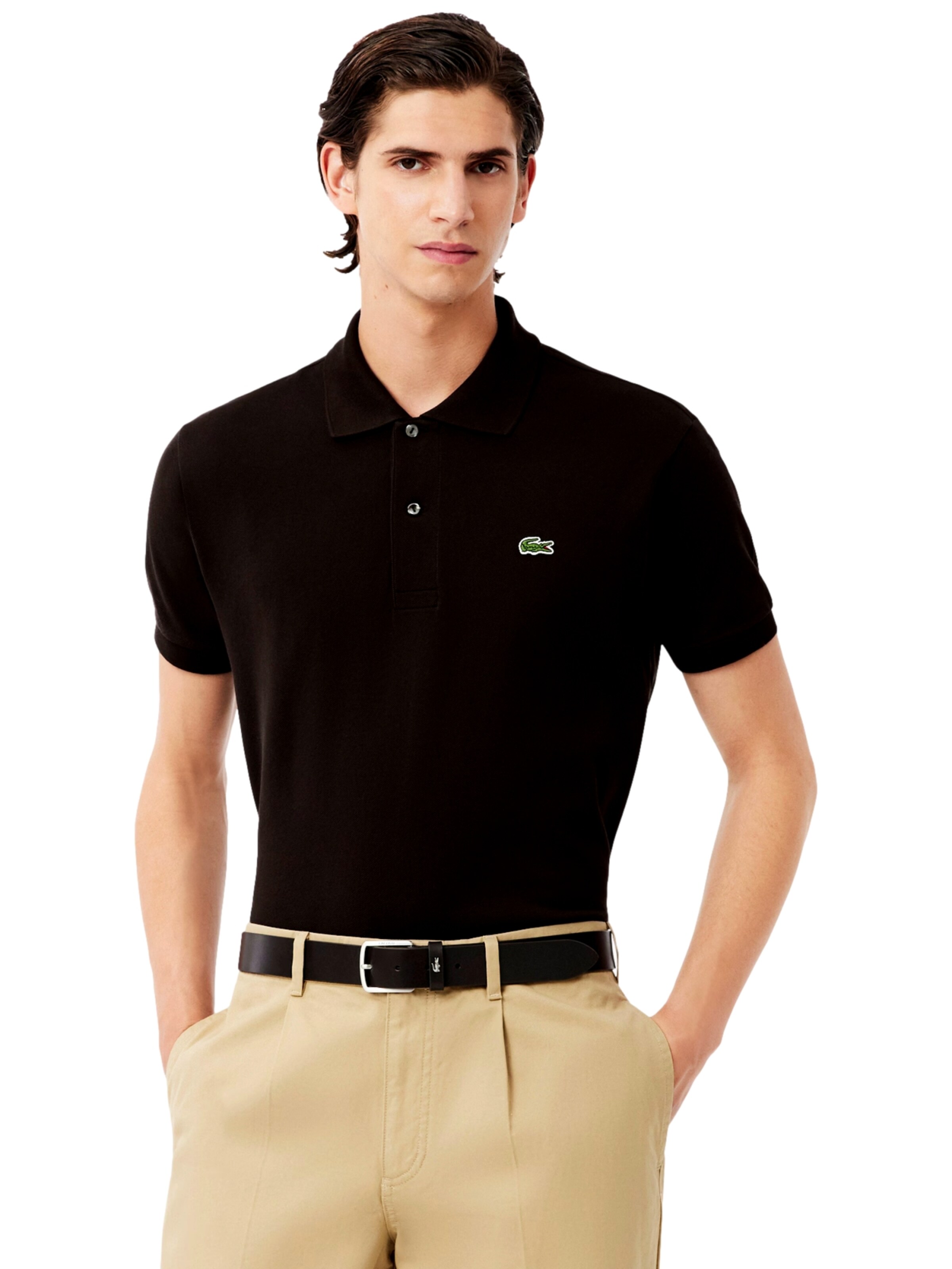 LACOSTE Poloshirt 'L.12.12' in Braun: Vorderseite