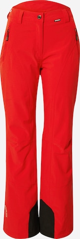 ICEPEAK Športne hlače 'FREYUNG' | rdeča barva: sprednja stran