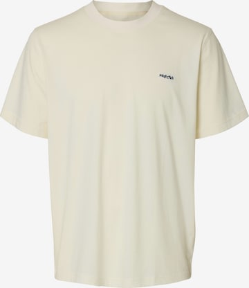 SELECTED Bluser & t-shirts 'SLHAUBREY' i beige: forside