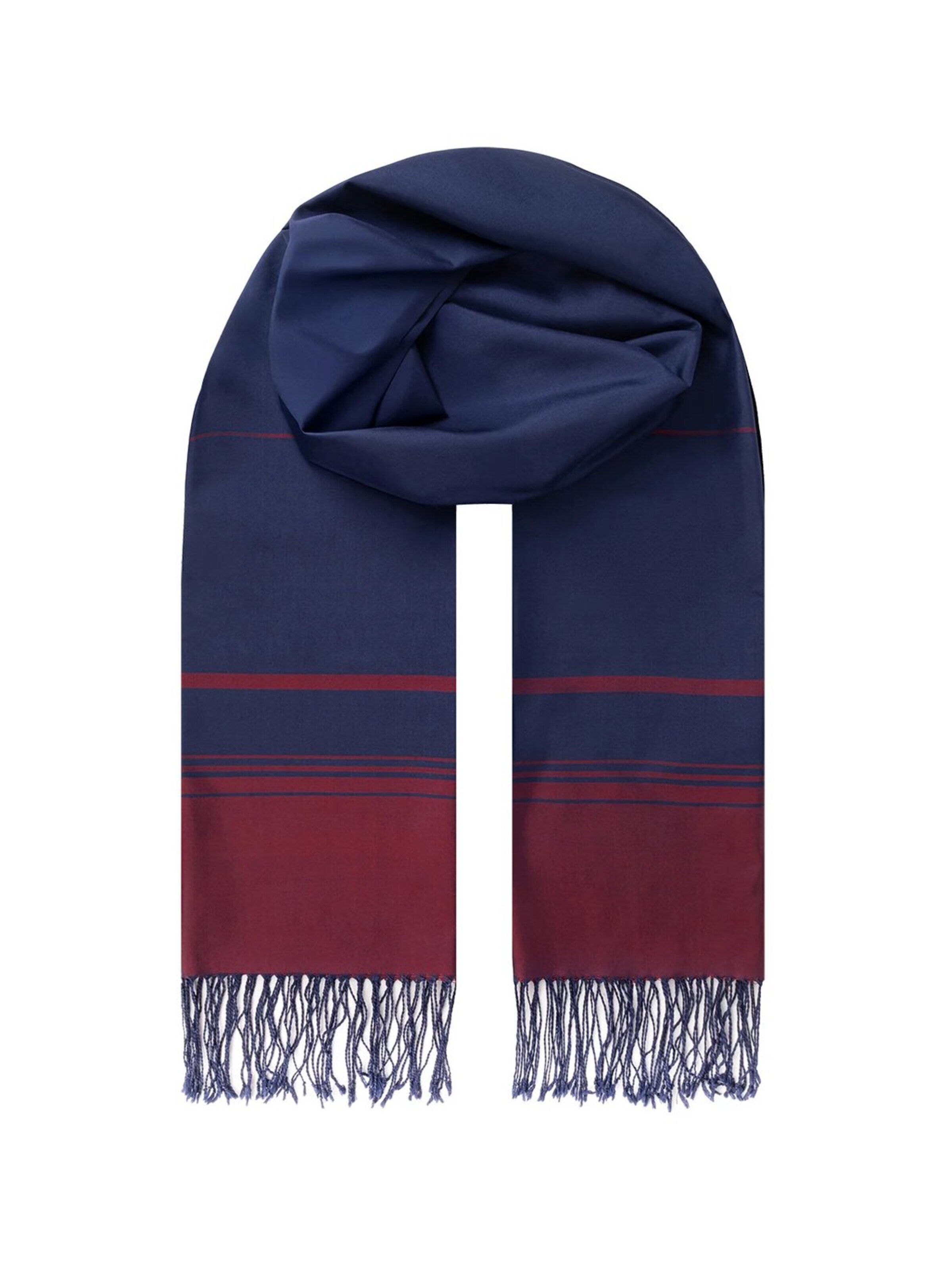 SILK & CASHMERE Scarf in Blue: front