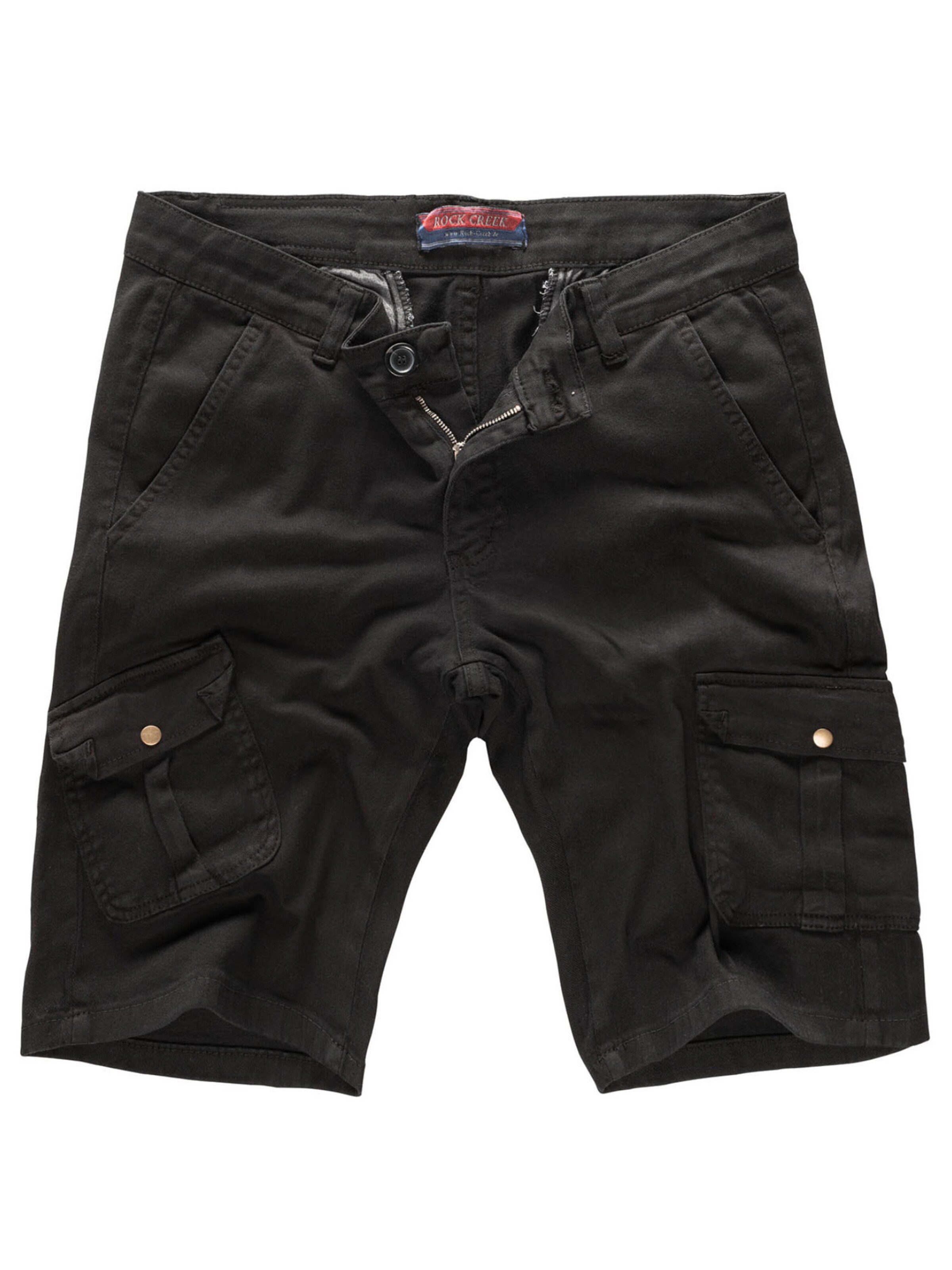Rock Creek Shorts in Schwarz: Vorderseite
