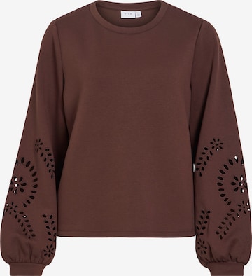 VILA Sweatshirt 'SANDY' in Braun: Vorderseite