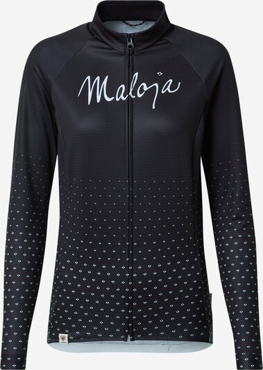 Maloja Outdoor jacket 'Haslmaus' in Black / White, Item view