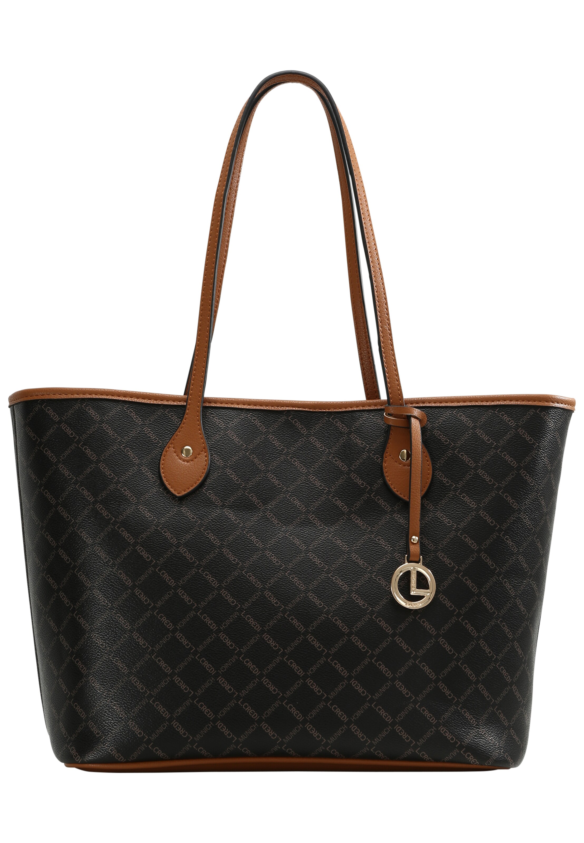 L.CREDI Shopper &#x27;Filiberta&#x27; in Bruin: voorkant